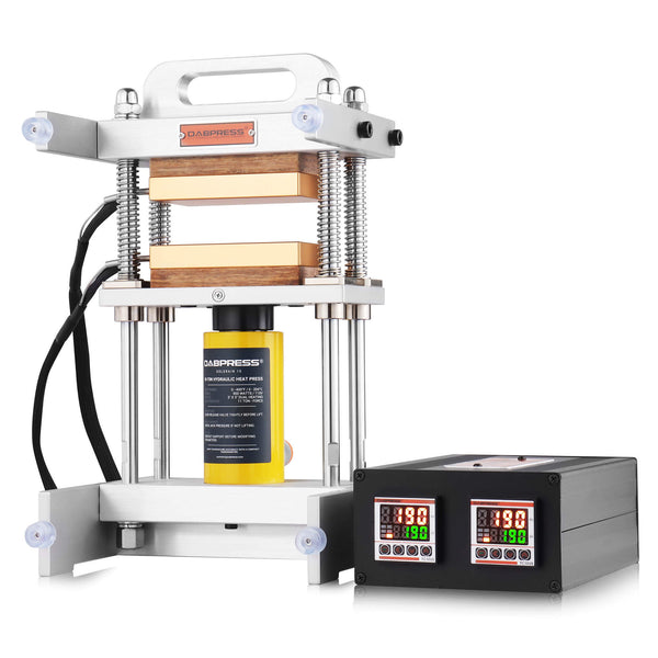 DABPRESS 10-ton anodized heated plates rosin press frame with hydraulic cylinder