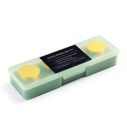 DABPRESS 4-Pack Gold Rosin Jars Set, 5ml Non-Stick Silicone Glass, Dab Tool & Case Box
