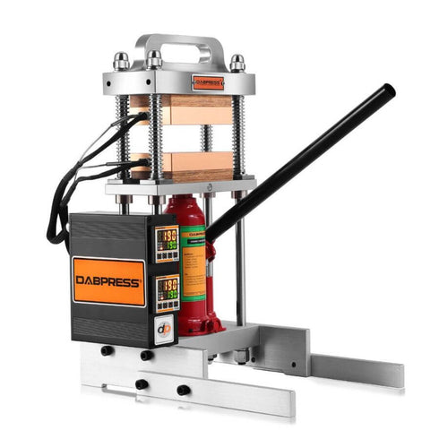 Upgraded DABPRESS 4 Ton Starter Rosin Press for Home Use - 3x5 Heated Plates with Dual Detection of Heating