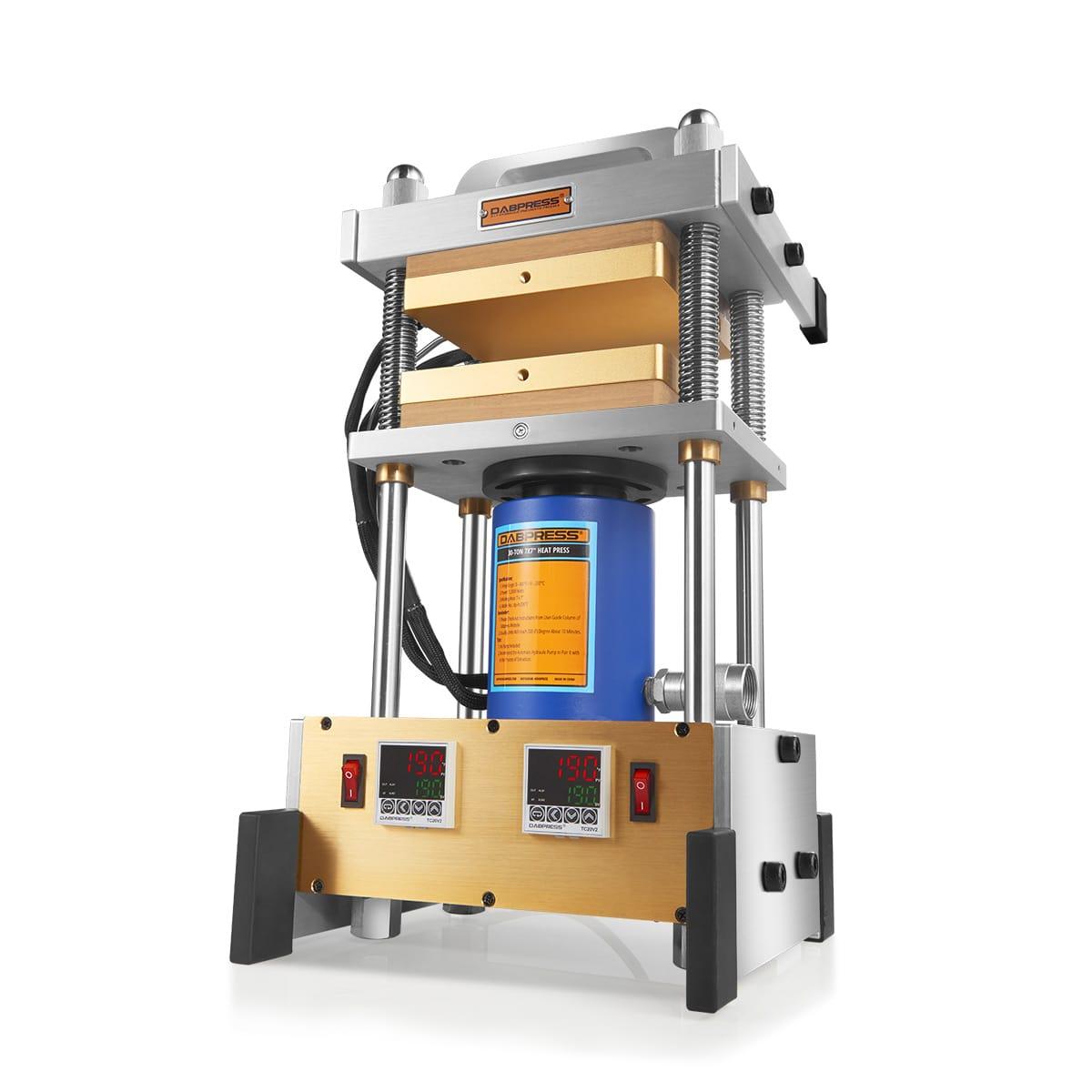 Dabpress 30 Ton Industrial Rosin Press 7x7" Heated Platens, 4 Heatin