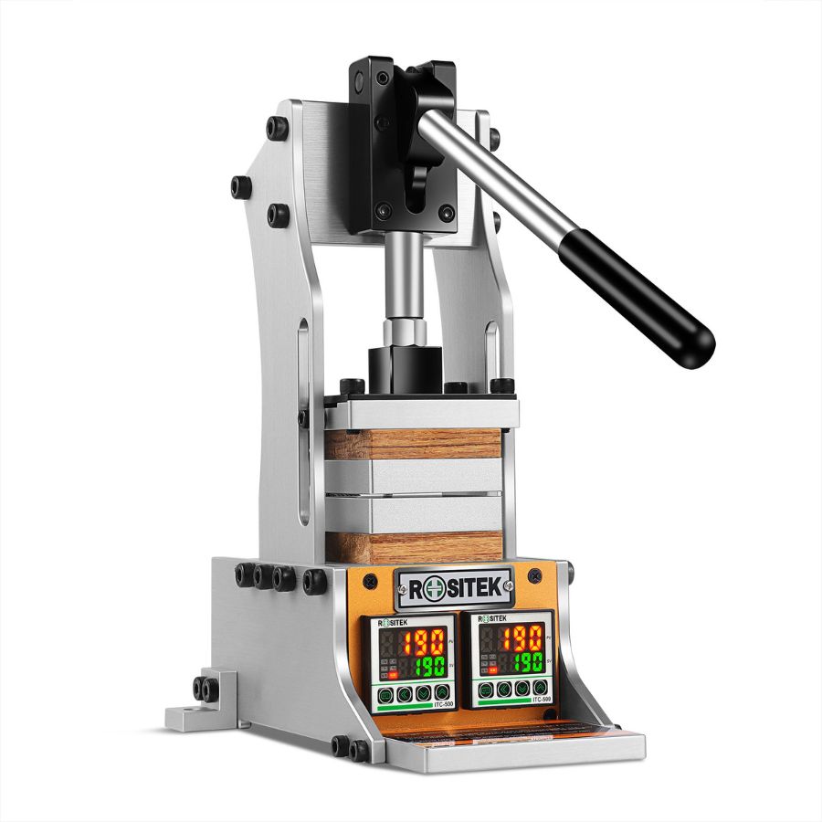 Rositek Manual Rosin Press RMP2 ( Rositek Manual Presser ) - 2 Ton Pressurer of Force, Dual 3x3 Heated Press Plates