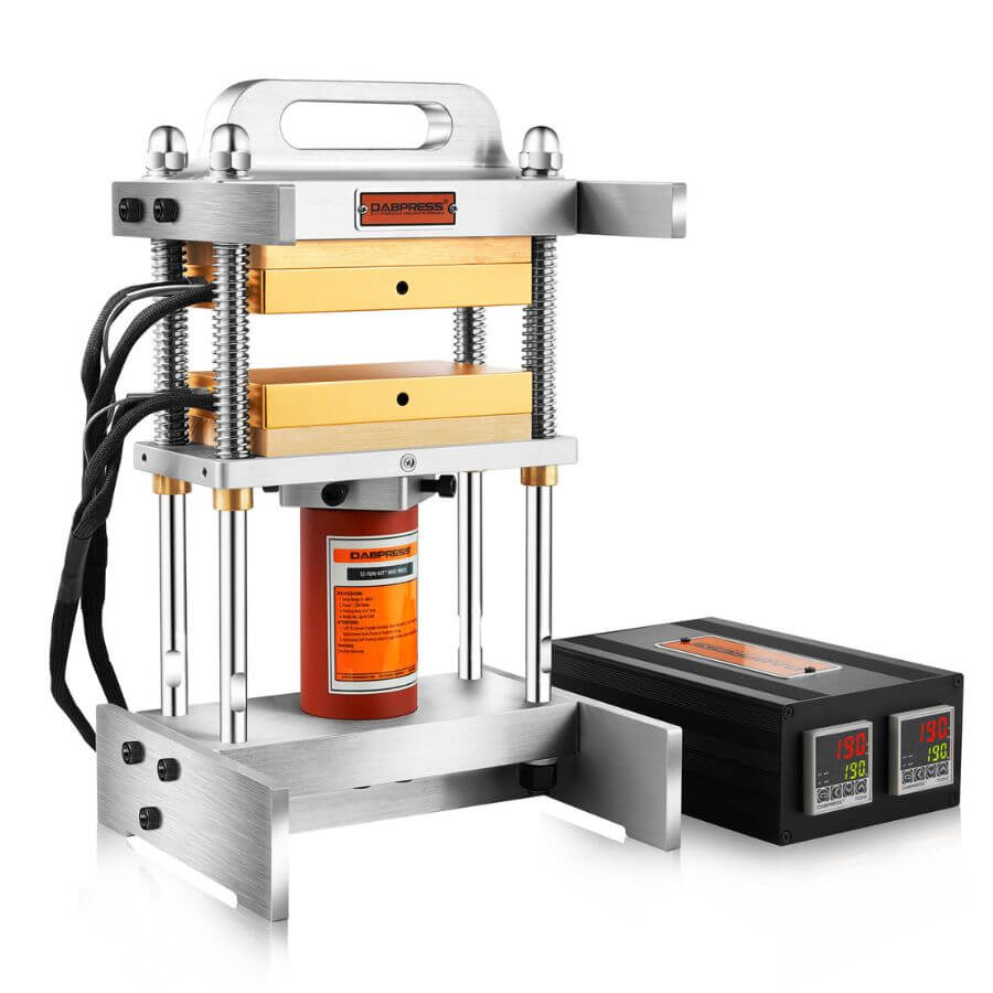 DABPRESS Commercial Rosin Press 12 Ton 4x7" Anodized Heated Platens